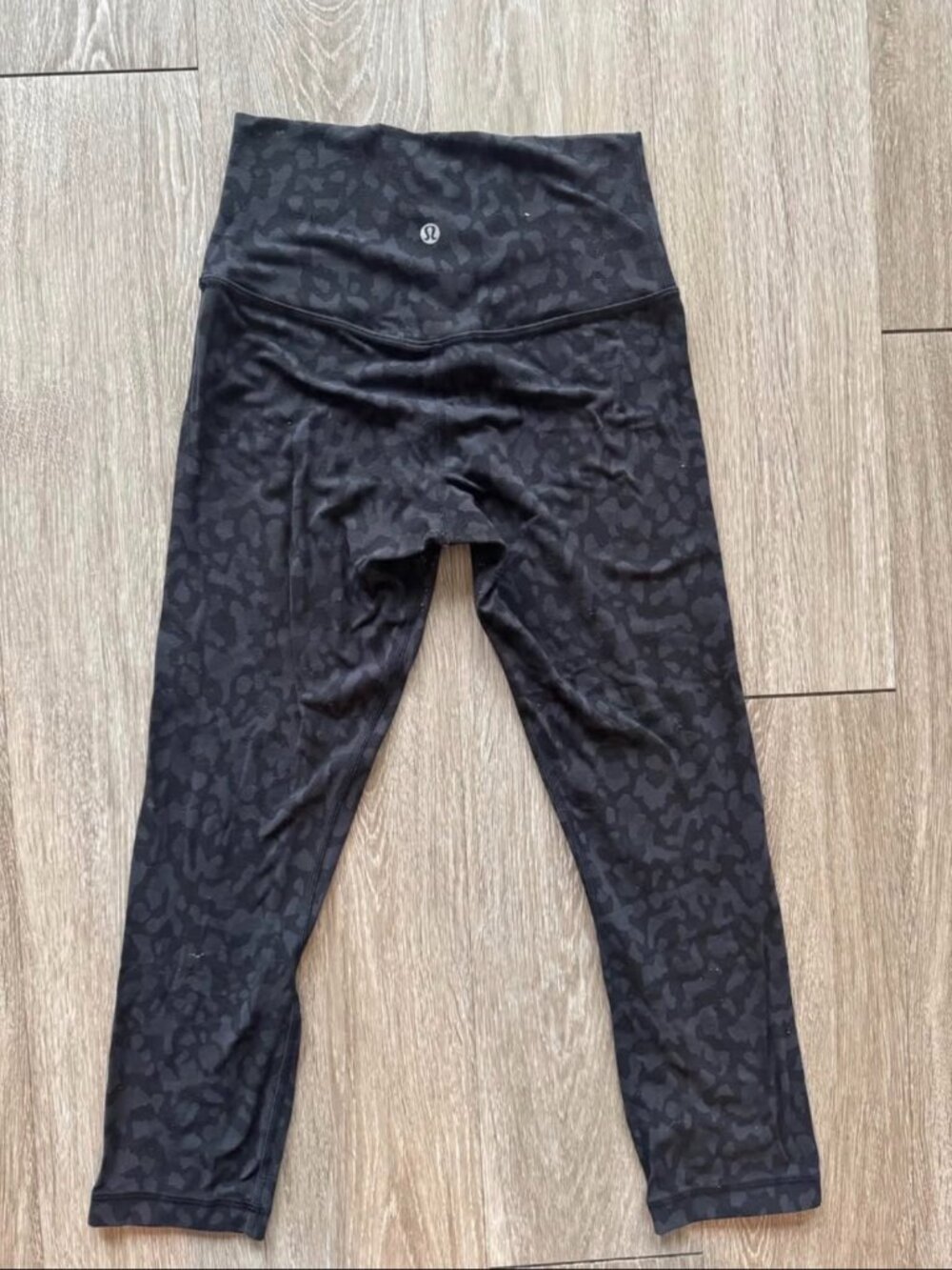 Lululemon Align Crop 23” Formation Camo Deep Coal Multi Size 4